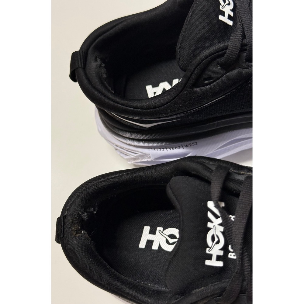 Hoka One One Women's Black with White Trim Running Sneakers - Picture 4 of 8